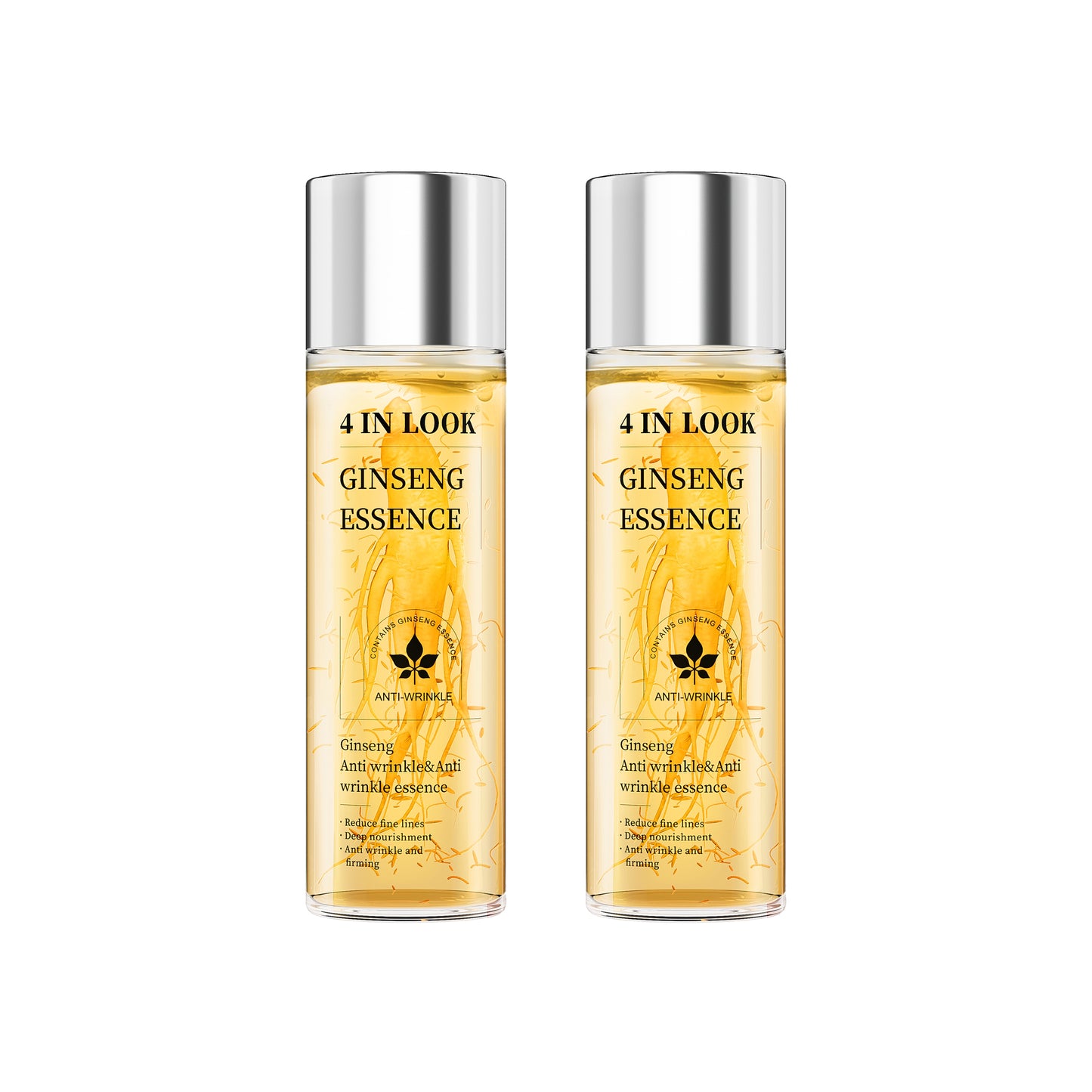 [4inlook official]Natural Ginseng Anti-Aging Hydrating Essence Water – 100% Wild Ginseng from Himalayas, Deep Moisture & Wrinkle Care for All Skin Types    Firming Skincare Serums Moisturizer Gentle